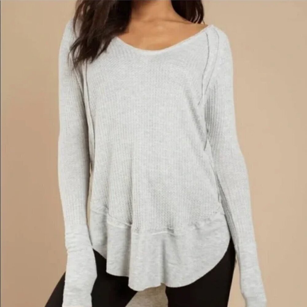 Free People | Grey Thermal Lightweight Long Sleeve | Size XS | Great Condition
